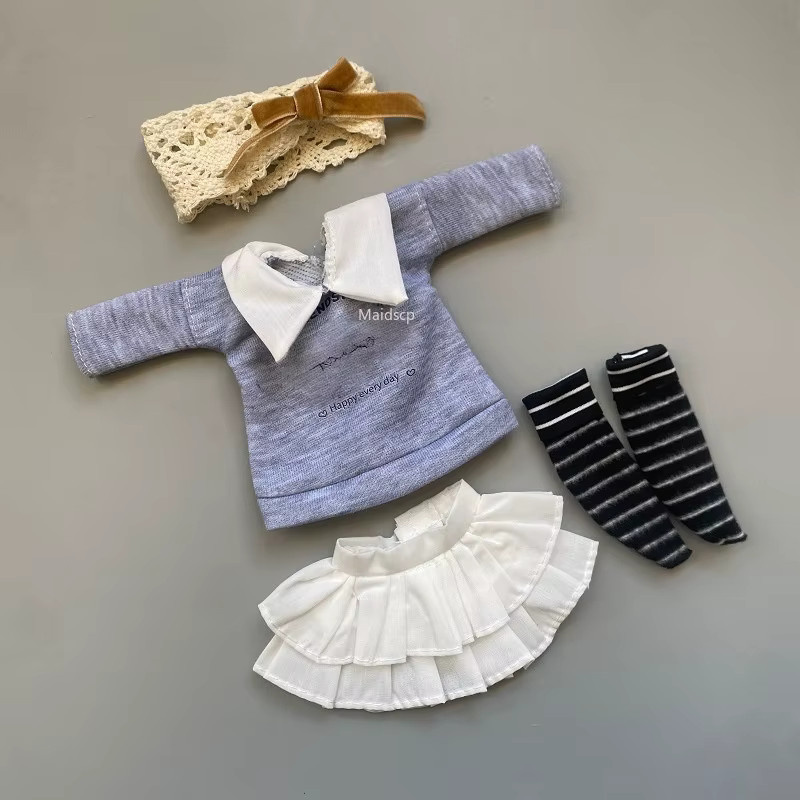 Maidscp BJD-Puppenkleidung, Mantel, Hut, Rock, Zubehör, Plüsch / Textil, Bunt / Mehrfarbig - Bild 2