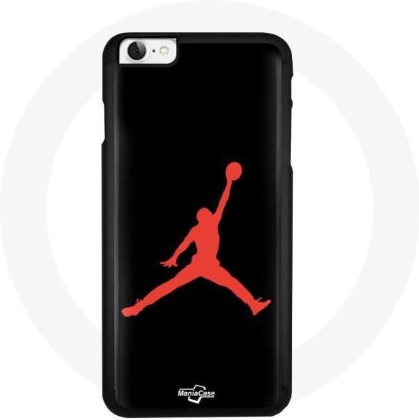 MANIACASE iPhone 7 Hülle mit Jordan Logo in Schwarz mit Stoßschutz - Bild 1