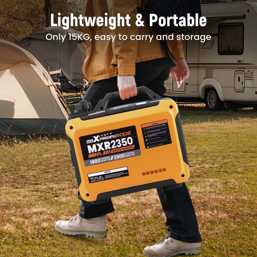 Maxpeedingrods Inverter-Generator 2kW 230V 4-Takt in Gelb für Camping und Wohnmobile - Bild 2