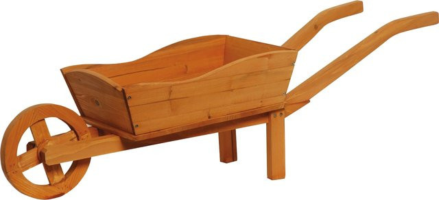 dobar Pflanzkarre aus FSC-Holz mit Schutzfolie, braun, B/H/L: 29 x 30 x 107 cm - Bild 1