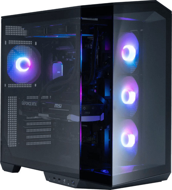 Cobalt x Powered by MSI Gaming-PC mit RTX 5080, Ryzen 7 9800X3D, 32GB RAM und 2TB SSD in Schwarz - Bild 1