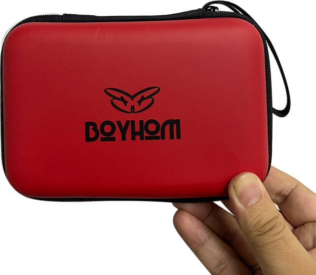 BOYHOM Aufbewahrungstasche für R36S und R35s Pro Retro Handheld Videospielkonsole in Rot - Bild 1