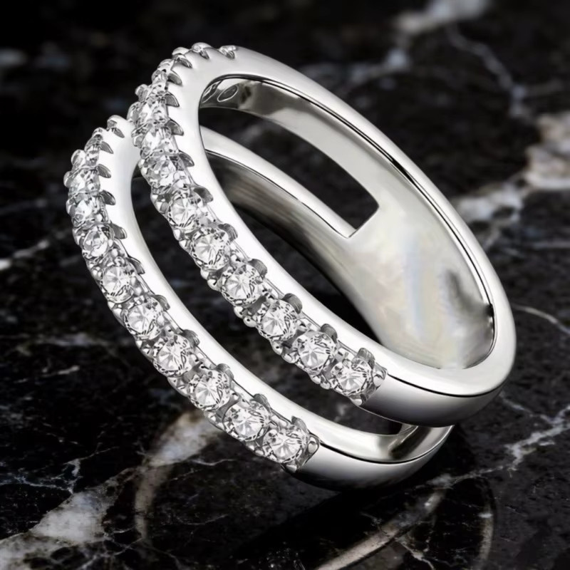 Huitan Damenring, Silber, Zirkonia - Bild 3