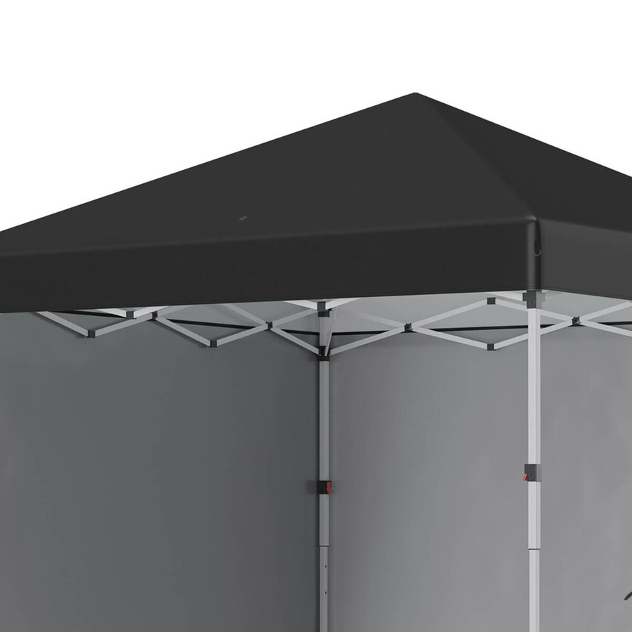 Outsunny Faltpavillon Schwarz aus Polyester und Stahl mit Tragetasche B/T/H: 297 x 297 x 274 cm - Bild 4