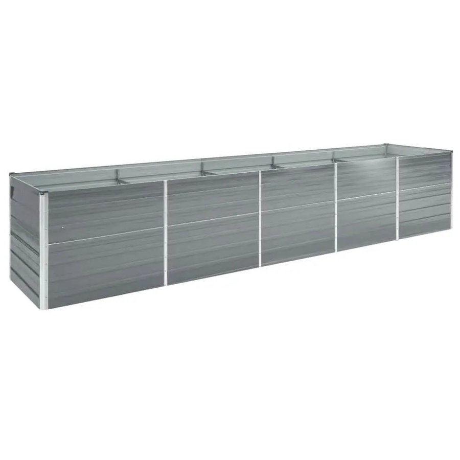 Furnicato Garten-Hochbeet aus verzinktem Stahl in Grau, B/T/H: 400 x 80 x 45 cm - Bild 2