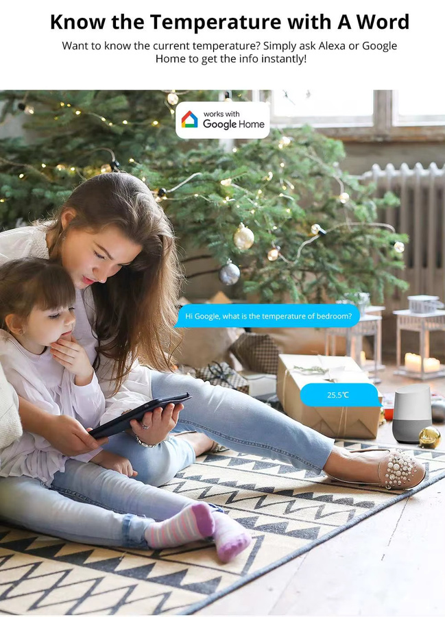 SONOFF SNZB 02P ZigBee Smart Temperatursensor und Feuchtigkeitsdetektor in Weiß, kompatibel mit eWeLink, Alexa und Google Assistant - Bild 4