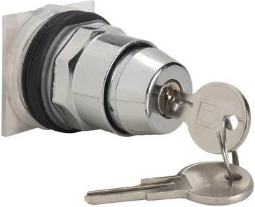 Schneider Electric XAPSZ16 Schlüsseltaster aus Metall in Silber für die Aufputzmontage - Bild 1