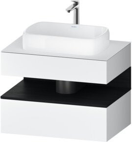 Duravit Waschtischunterschrank Qatego in Weiß und Schwarz, B/T/H: 80 x 55 x 60 cm - Bild 1