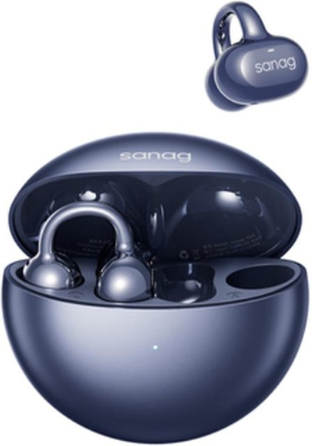 SANAG Sena S6 Ultra Bluetooth Ohrclip Headset mit Knochenleitungstechnologie In-Ear Sport Kopfhörer Blau - Bild 1