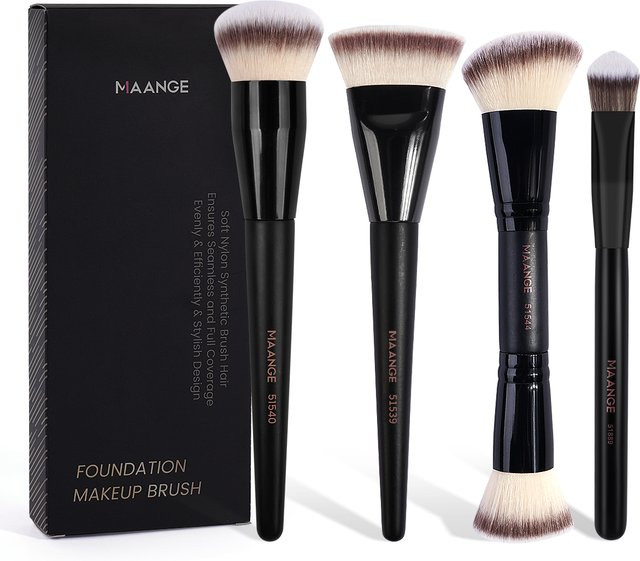 MAANGE Make-up-Pinsel-Set, 4-teilig, mit Geschenkbox - Bild 1
