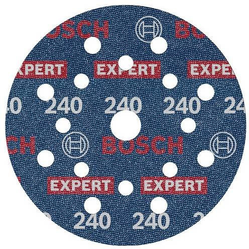 Bosch Expert Folienschleifscheibe für Exzenterschleifer, Körnung 240, Durchmesser: 125 mm, 50 Stück, Blau - Bild 1