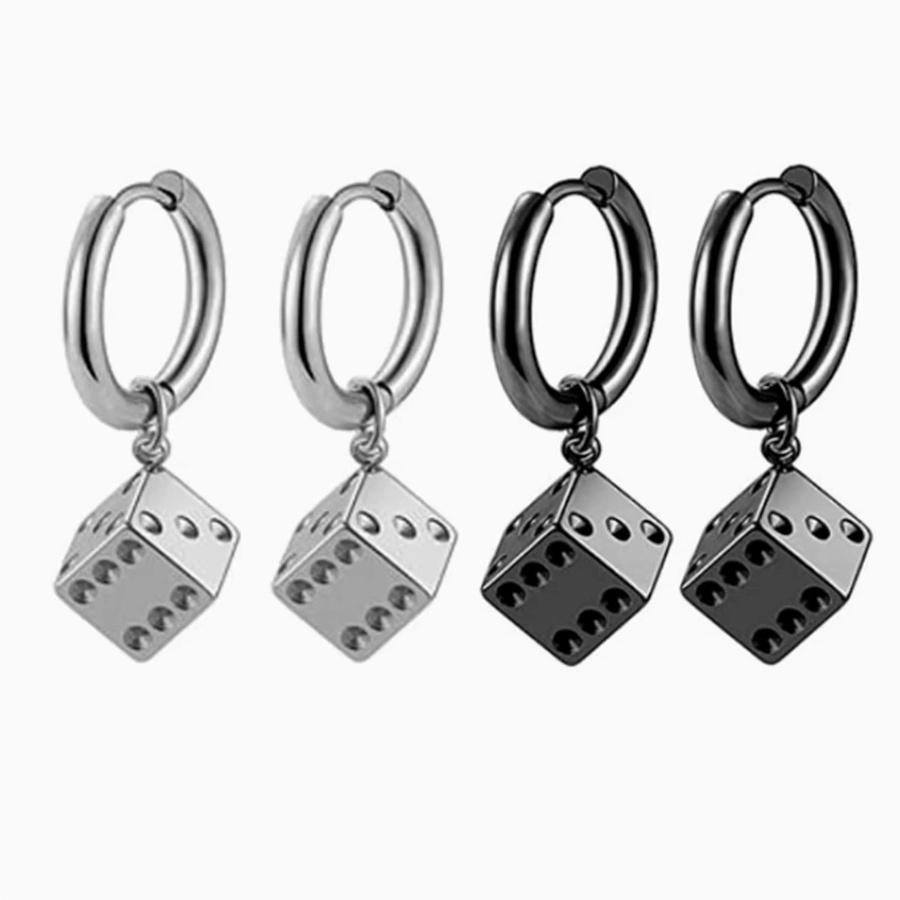 LUXUKISSKIDS Ohrringe, Edelstahl, Silber, Unisex - Bild 2