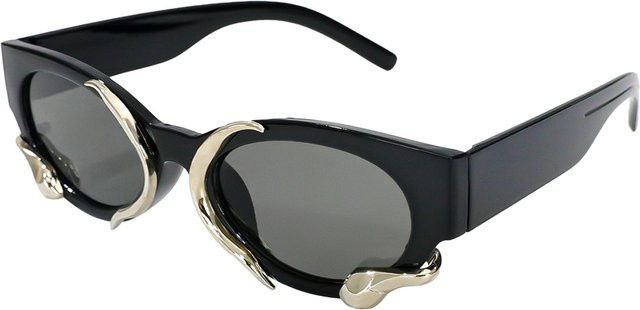 Stereo Spirit Snake Sonnenbrille, oval, Vollrand, Kunststoff, black, Damen - Bild 1