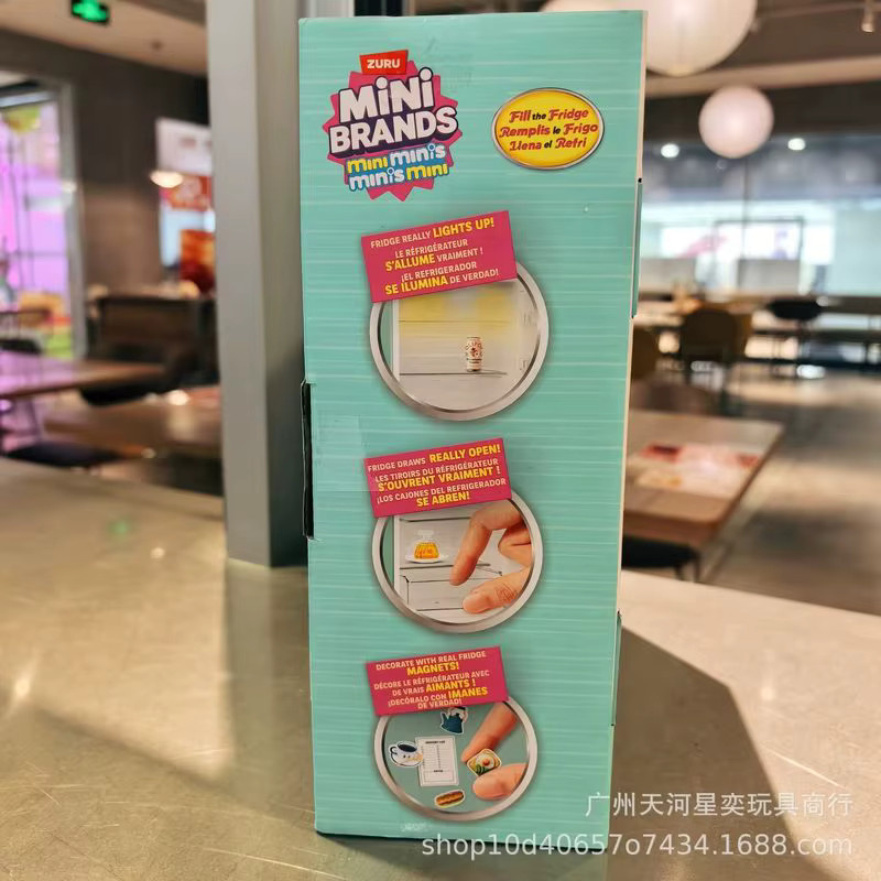 Zuru Mini Brands Fill The Fridge Spielset, LED-beleuchteter Mini-Kühlschrank, Nicht für Kinder unter 3 Jahren - Bild 2