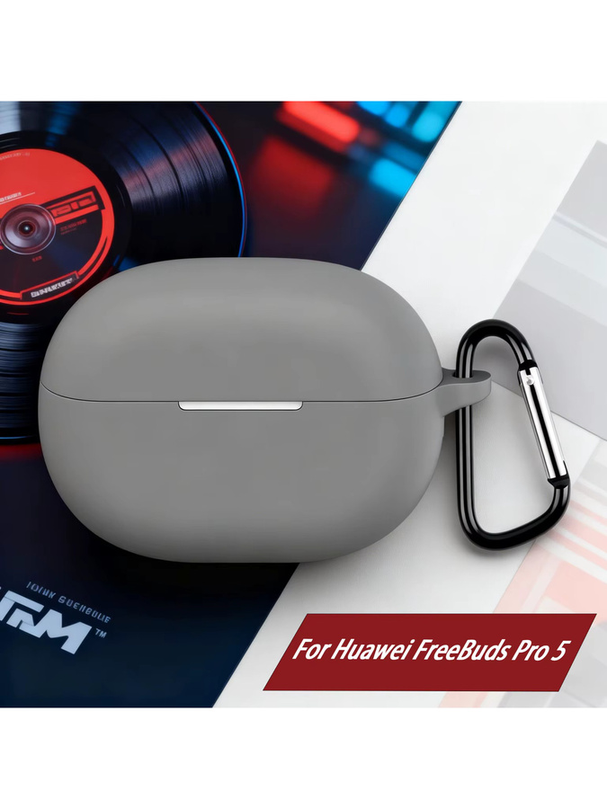 Silikon-Schutzhülle für Huawei FreeBuds Pro 5 mit Karabiner - Bild 5