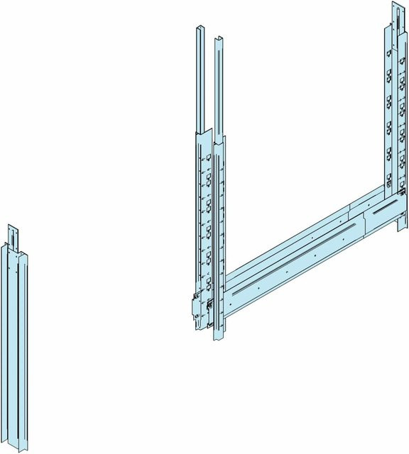 Dalsys Erweiterungssatz für Schiebetür CW 75 Sonderhöhen in Silber, Breite: 120 cm - Bild 1