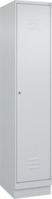 C+P Spind Classic PLUS Garderobenschrank mit Sockel, 1 Abteil, Grau, H x B x T: 195 x 40 x 50 cm - Bild 1