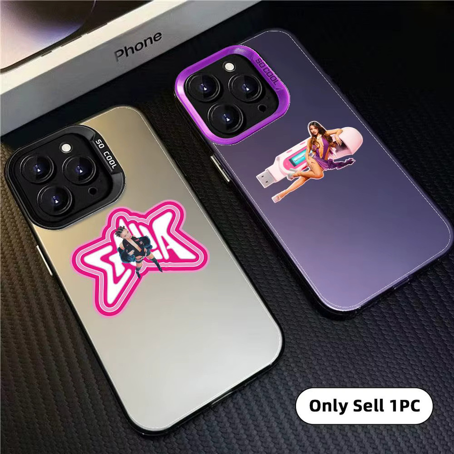 Emilia Mernes Designer Handyhülle für iPhone 17 16 15 14 13 12 11 Pro Max Matt Laser Aurora Funda - Bild 2