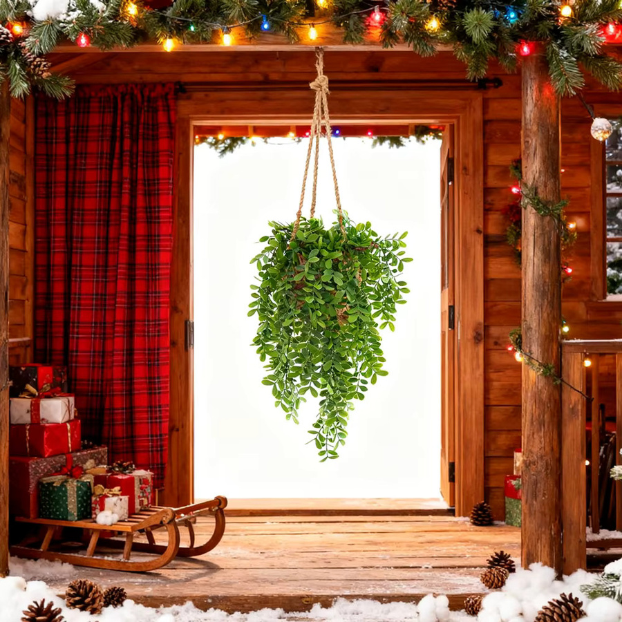 ZQCY Künstliche Eukalyptusblätter in Grün aus Kunststoff für Dekoration im Garten, Zuhause oder bei Hochzeiten und Weihnachten - Bild 2