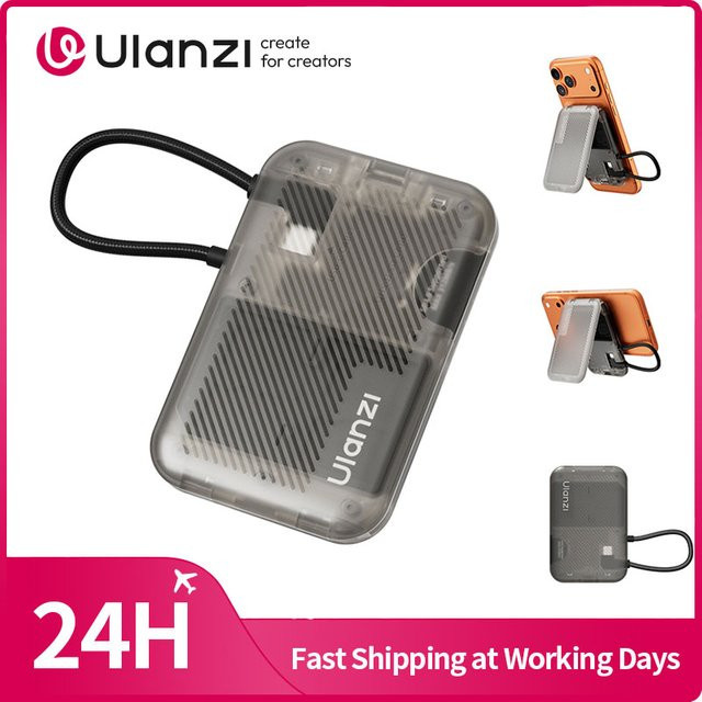 Ulanzi CC02 Tragbarer SD-Kartenleser mit Magnetischem Telefonständer für iOS Android Windows MacOS Linux - Bild 1