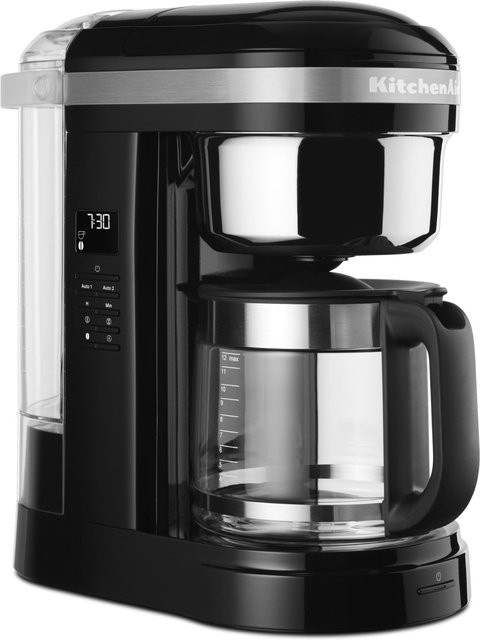 KitchenAid Filter-Kaffeemaschine 5KCM1209EOB in Onyx-Schwarz mit Glaskanne und Timer - Bild 1