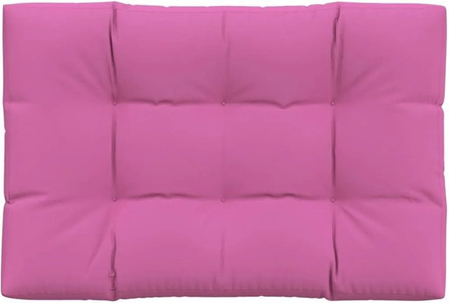 vidaXL Palettenkissen Rosa aus Polyester, wasserabweisend und UV-beständig, B/T/H: 120 x 80 x 12 cm - Bild 1