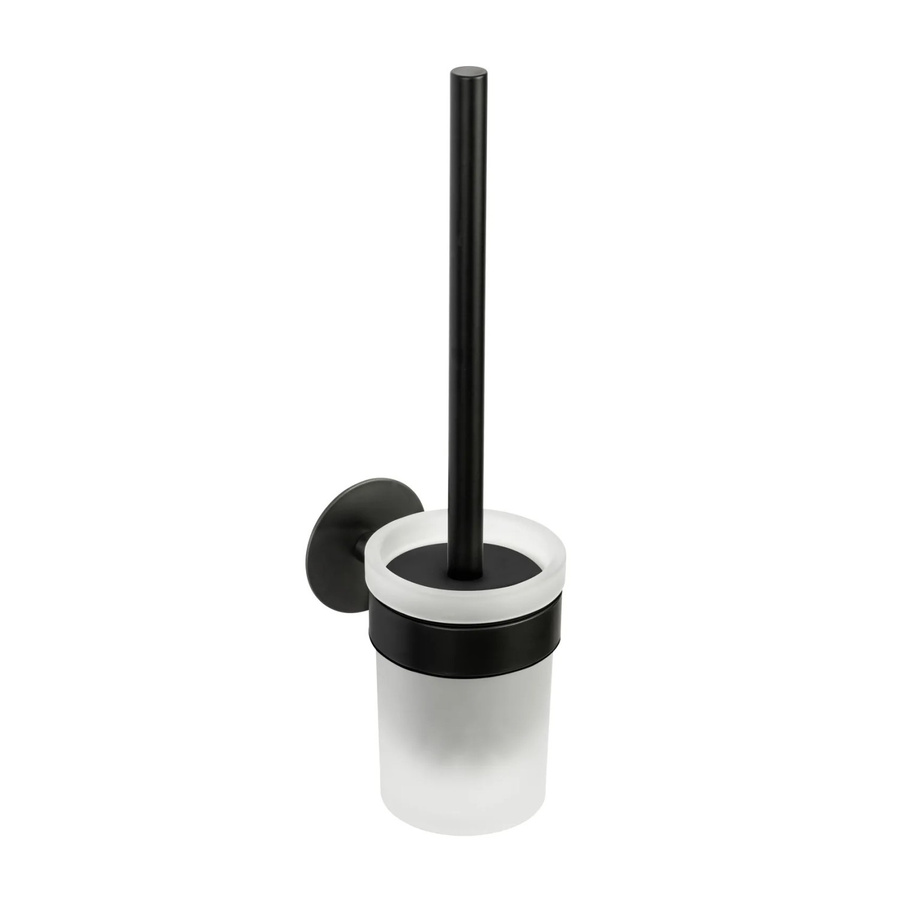 Schöner Wohnen WC-Garnitur Meleto in Schwarz mit Materialmix, Höhe: 36 cm - Bild 2