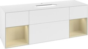 Villeroy & Boch Waschtischunterschrank Finion mit Abdeckplatte, Farbe Weiß, B/T/H: 160 x 50,1 x 1 cm - Bild 1