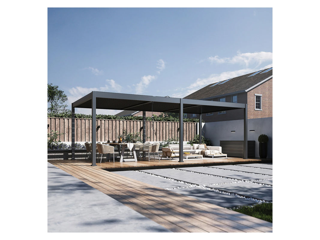 Bellavista Pergola Pavillon Oasis mit Lamellendach aus Aluminium in Anthrazit, B/T: 720 x 360 cm - Bild 4