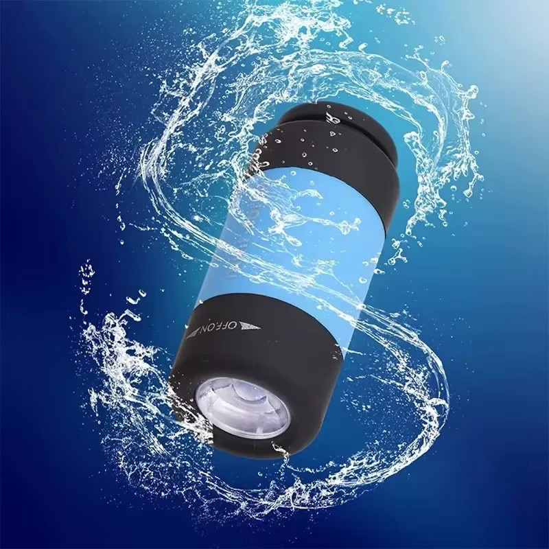 Heinast Mini LED Taschenlampe, USB aufladbar, schwarz, wasserdicht mit Drehschalter für Outdoor und Notfälle - Bild 3