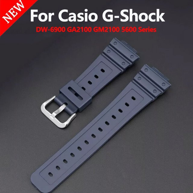 Casio Uhrenarmband Silikon, Schwarz, Unisex - Bild 1