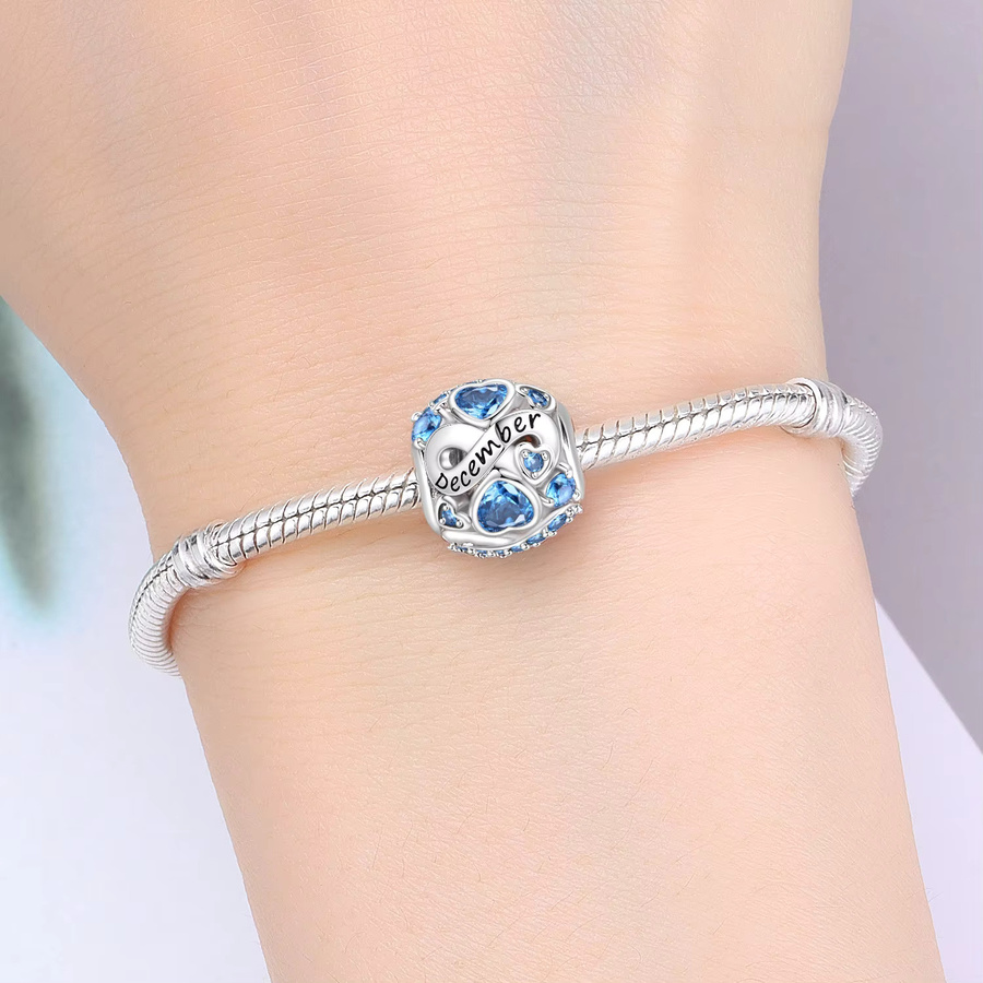 PANPOKI Charm Anhänger, 925 Silber, Zirkonia, Herz - Bild 2