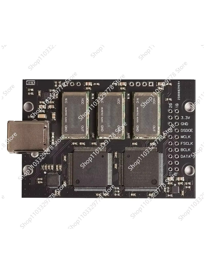 USB-Audio-Digitalschnittstellenmodul DSD1024/PCM768 384 mit erweiterter Taktversion und USB-C Anschluss in Schwarz - Bild 3