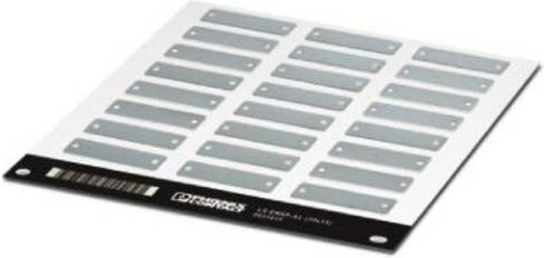 Phoenix Contact LS-EMSP-AL Gerätemarkierung aus Aluminium in Silber, 120 Stück, Montage durch Schrauben oder Nieten - Bild 1