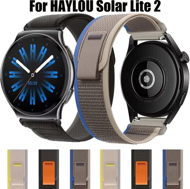 Haylou Uhrenarmband Trail Loop, Textil/NATO, Schwarz, 22mm 20mm - Bild 1
