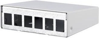 Metz Connect Keystone AP-Gehäuse 6 Port in Reinweiß RAL9010 - Bild 1