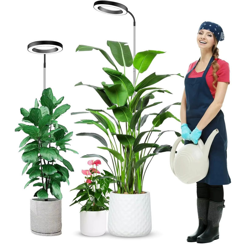 Museluce Vollspektrum-Wachstumslampe für Zimmerpflanzen mit 72 LEDs, höhenverstellbar von 34 bis 160 cm, Schwarz - Bild 7