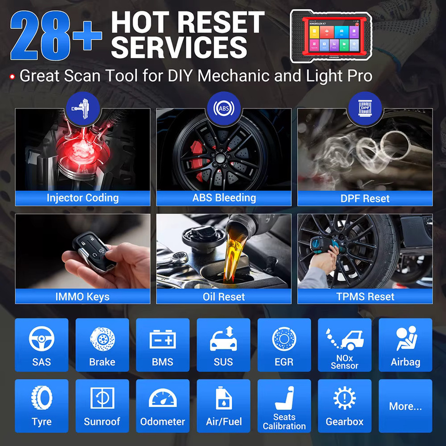 KINGBOLEN K7 ALLES System OBD-Scanner CRP919E BT mit Bluetooth für Deutsche Autodiagnose und ECU-Codierung in Schwarz - Bild 4