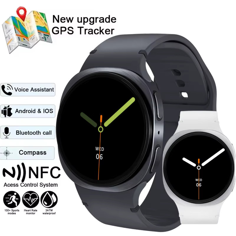 BOALZETD Smartwatch, GPS, Herzfrequenz, Bluetooth, Silikon, Schwarz, Herren - Bild 6