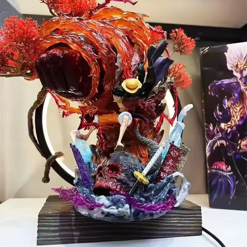 Bandai One Piece Luffy Gear 3 Figurine, mit LED-Beleuchtung, Rot - Bild 3