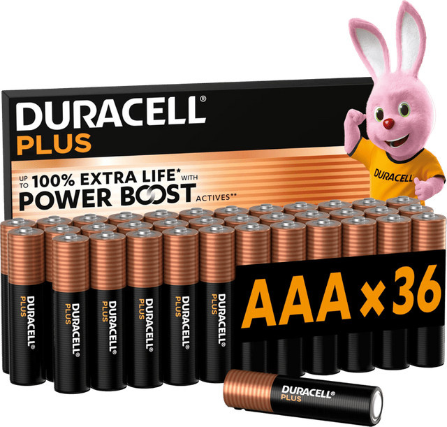 Duracell Plus AAA-Batterien, 36 Stück, Multicolor - Bild 1
