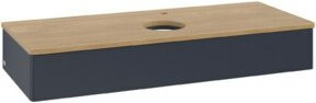V&B Waschtischunterschrank Antao ohne Frontstruktur in Eiche Honig braun lackiert, B/T/H: 120 x 50 x 19 cm - Bild 1