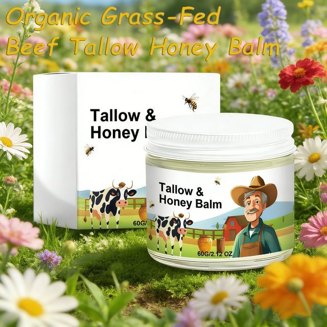 Hoygi Bio-Rindertalg-Balsam mit Rohhonig, Feuchtigkeitscreme für das Gesicht - Bild 1