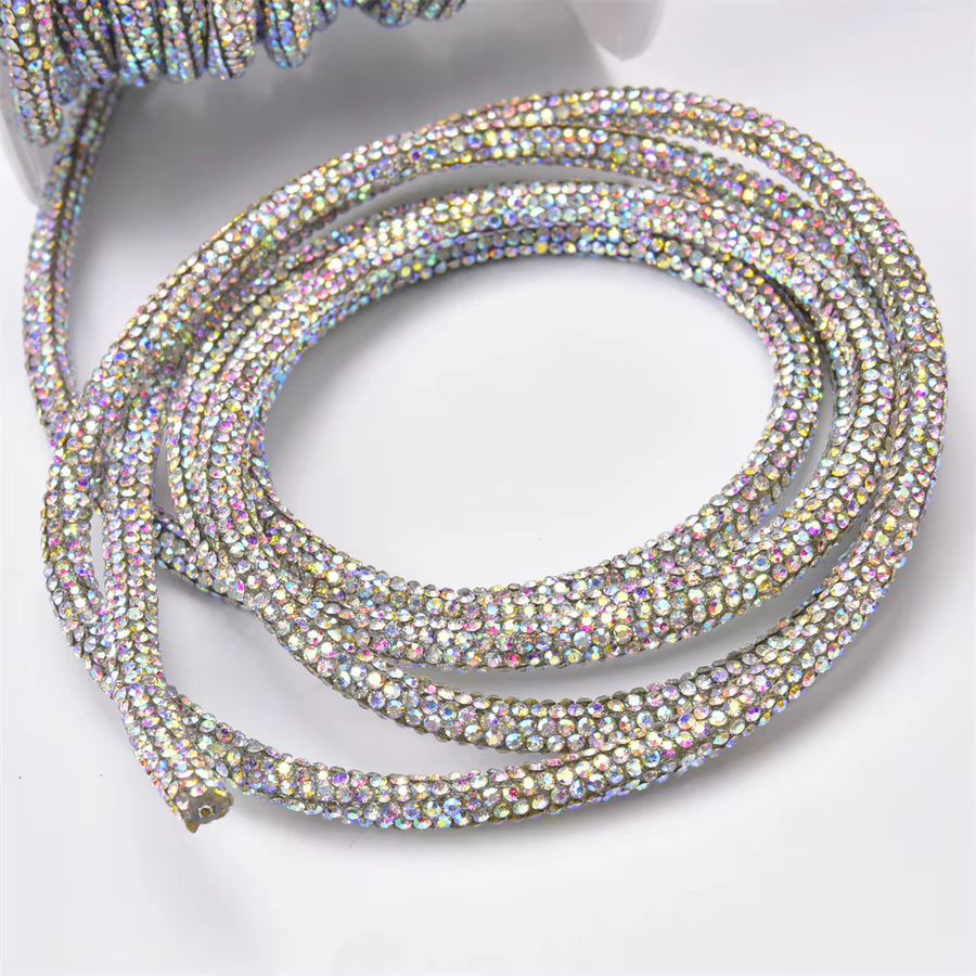 XINMILLIE Kette, Kristall, Glas, 6 mm - Bild 2