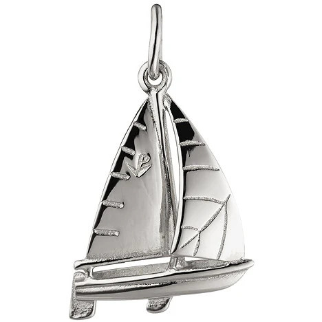 Colfem Anhänger Segelschiff, 925 Sterling Silber, Unisex - Bild 1