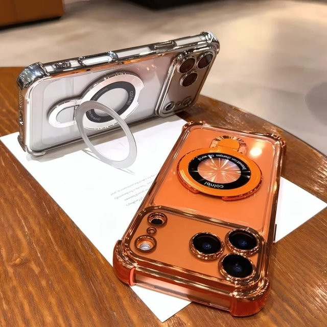 Apple Transparente Handyhülle mit Anti-Sturz-Design für iPhone 17 16 15 14 13 Pro Max - Bild 1