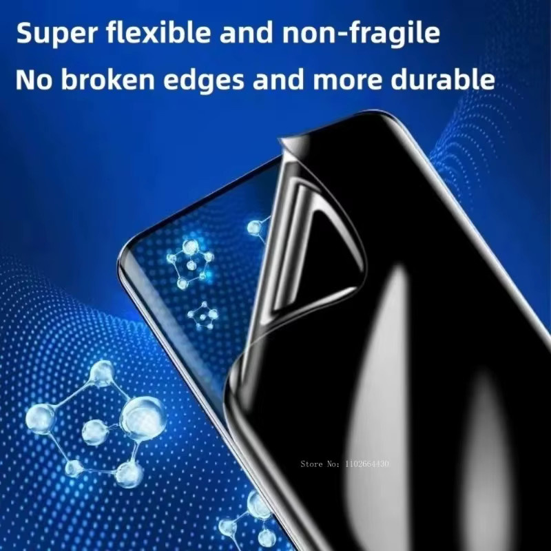 ZMZE 4er-Pack Anti-Spionage-Hydrogel-Bildschirmschutzfolie für iPhone 16 Pro Max, transparent - Bild 3