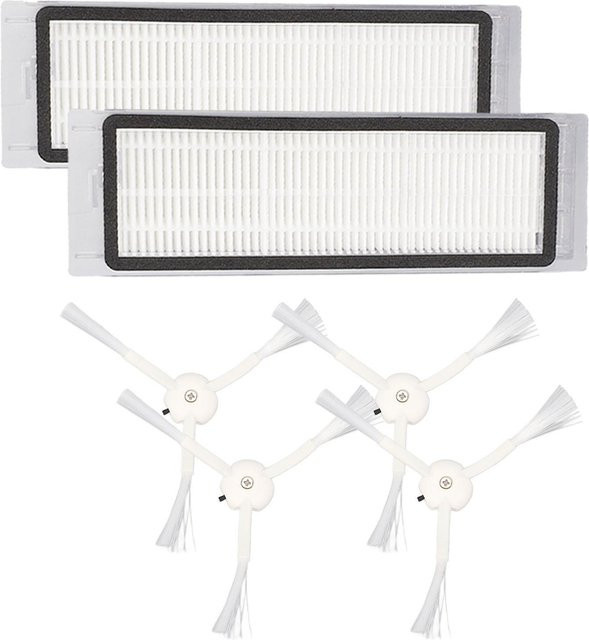 OutsideWorld Seitenbürsten-Set für Vakuumfilter S50 S51 in Weiß aus ABS und Gummi - Bild 1