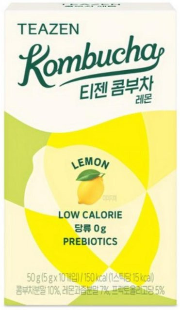 Teazen Kombucha Tee, Zitrone, Getränkepulver, 10 Stück - Bild 1
