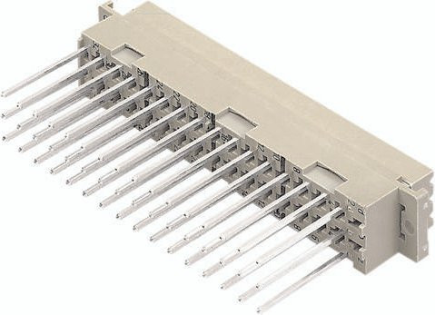 HARTING Federleiste 09062322821 aus Messing in Beige mit 3 Reihen - Bild 1